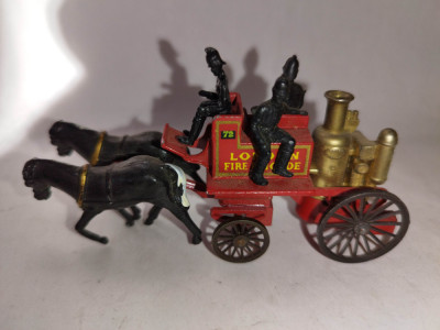 bnk jc Matchbox Yesteryear Y4 Shand Mason Horse-Drawn Fire Engine foto