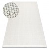 Covor NANO FH93A Culoare, buclă, țesut plat alb, 240x330 cm