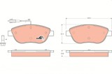 TRW GDB1483 COTEC set placute frana,frana disc
