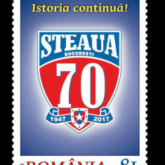 RO 2017 ,LP 2149 ,"Steaua - 70 de ani de la infiintare" ,MNH