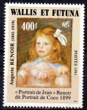 Wallis&amp;Futuna 1991, Arta, Pictura, Renoir, serie neuzata, MNH, Nestampilat