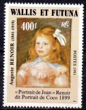 Wallis&amp;Futuna 1991, Arta, Pictura, Renoir, serie neuzata, MNH