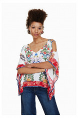 Bluza dama, cu imprimeu floral, Dayami, Marimea S, Desigual foto