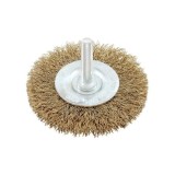 Cumpara ieftin Perie sarma alama, circulara, cu tija, 100 mm, Beorol