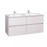 Cumpara ieftin Unitate de toaletă cu 4 sertare Elois White 120