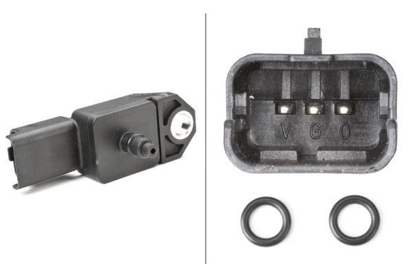 HELLA 6PP 009 400-521 senzor,presiune supraalimentare
