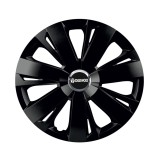 Cumpara ieftin Set 4 capace roti Negre Cu Inel Cromat Energy R14 pentru gama auto Daewoo, Autohelix MSA