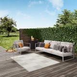 Covor Premium Belgian Model Essenza 2835-037, Marime 80 x 150 cm, Gri, Inaltime Fir 7 mm, Antialergic, Polipropilena, Living, Dormitor, Sufragerie, Bi