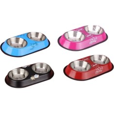 Castron metalic dublu 34 cm