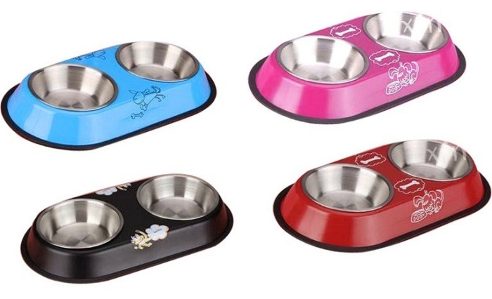 Castron metalic dublu 34 cm