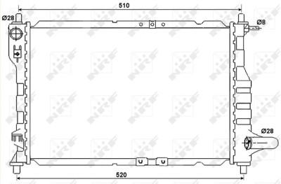 NRF 53068 Radiator, racire motor foto