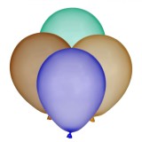 Baloane Petrecere Multicolor, Set 20 Bucăți, 30 cm, Metalizate, Oem