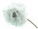 Floare artificiala bujor verde cu tulpina 24 cm, set 6 bucati