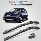 Ștergătoare Nissan Micra K13 (2010&ndash;2016) TeamCar&reg; &ndash; Set față Hybrid