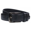 Curea barbati, eleganta, latime 3.8cm, Negru, cusatura, piele eco - CK125N