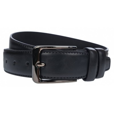 Curea barbati, eleganta, latime 3.8cm, Negru, cusatura, piele eco - CK125N foto