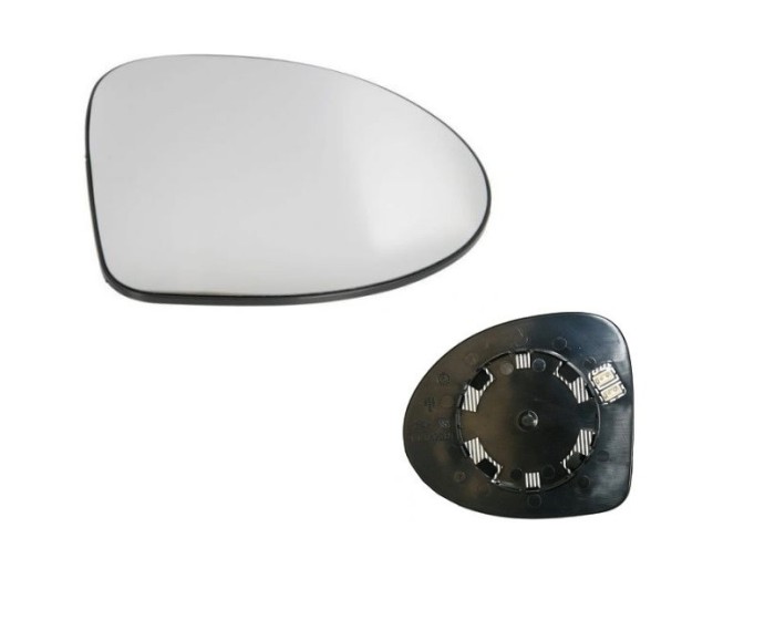 Geam oglinda exterioara RENAULT THALIA/SYMBOL II, 10.2008-10.2013; TWINGO (N), 06.2007-11.2011, partea dreapta, incalzit; sticla convexa