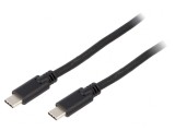 Cablu USB-C 3.2 0.5m Negru 5Gbps