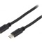 Cablu USB-C 3.2 0.5m Negru 5Gbps