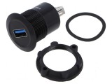 Adaptor USB A soclu, USB 3.0 Filet: M22