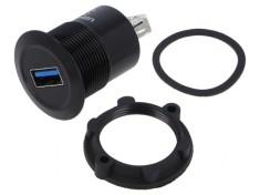 Adaptor USB A soclu, USB 3.0 Filet: M22 foto