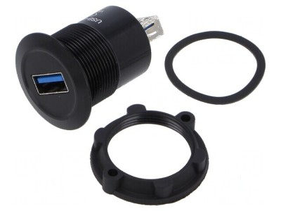 Adaptor USB A soclu, USB 3.0 Filet: M22 foto