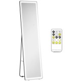 HOMCOM Măgic pe suport sau pe perete intensitate și culoare reglabile cu telecomandă 40 x 37 x 157,5H cm argintiu | Aosom Romania