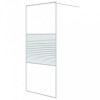 Perete de dus walk-in, alb, 90x195 cm, sticla ESG transparenta