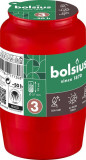 Re&icirc;ncărcare Bolsius, 50 h, 152 g, 57x94 mm, roșu, ulei, pachet de 20 bucăți