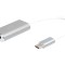 Adaptor HDMI soclu la USB C mufă 150mm USB 3.2 DIGITUS argintiu