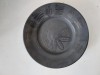 Farfurie ceramica neagra, veche, vintage, 20cm diametru x 3cm inaltime
