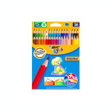Creioane colorate 36 culori Bic Evolution 499140