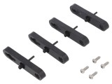 Set M&acirc;nere pentru Perete Negre 95mm x 20mm x 10mm