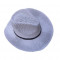 Palarie trilby din material subtire cu aerisire buna, alb, bej, crem