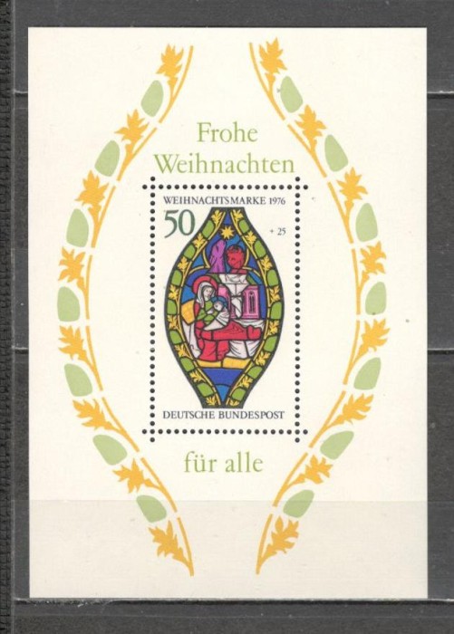 Germania.1976 Nasterea Domnului:Vitraliu-Bl. MG.393