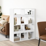 VidaXL Separator de cameră, alb, 100x33x125,5 cm, lemn prelucrat