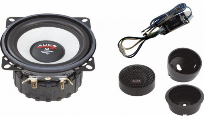 KIT Difuzoare auto pe 2 cai audio 4&quot; 100 mm Sistem Component M 100 EVO 2 Crossover plug&#039;n&#039;play, 2x110/70 Wmax/Wrms, impedanta CarStore Technology