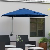 vidaXL Umbrelă de Patio Albastru Azur Poliester Mare &Icirc;nclinabilă