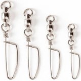 Agrafa cu Vartej Filfishing Filex BB Coastlock Snap &amp; Swivel Nr.8, 100kg, 3buc/pac