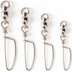Agrafa cu Vartej Filfishing Filex BB Coastlock Snap &amp;amp; Swivel Nr.8, 100kg, 3buc/pac foto