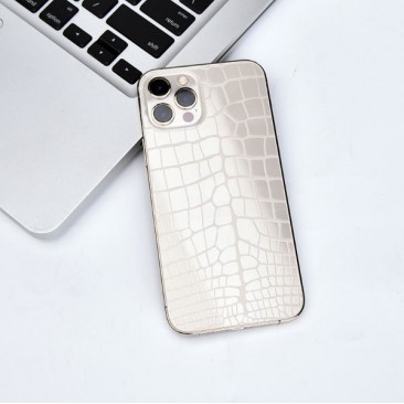 STIKER (AUTOCOLANT) 3D, SKIN TH-DW02 (CROCODIL, HYDROGEL) TRANSPARENT PENTRU TELEFON MOBIL foto