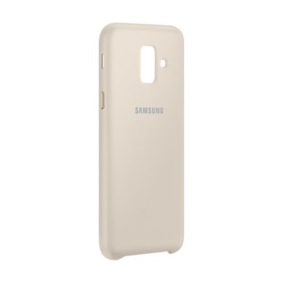 Folie Sticla+ Husa Originala Samsung DualLayer Cover Gold A6 EF-PA600CFEGWW A600 foto