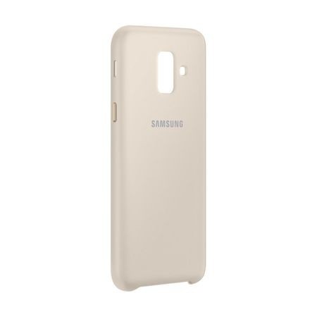 Folie Sticla+ Husa Originala Samsung DualLayer Cover Gold A6 EF-PA600CFEGWW A600