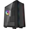 Carcasa PC Deepcool CC560 V2, Mid-Tower, ARGB, Negru, Tempered Glass, ATX, 4 Ventilatoare Incluse, USB 3.0