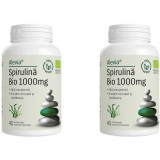 Pachet Spirulina 1000mg Ecologica/Bio 45cpr + 45cpr