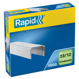 Capse 23/12 Rapid Standard, 1000 Buc/Set, Capacitate 90 Coli, Capse Rezitente, Capse Otel, Capse din Otel, Set de Capse, Set Capse Rapid, Capse Rapid