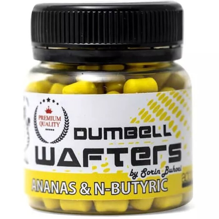 Dumbell Wafters Addicted Carp Baits Ananas &amp; N-Butyric, 6 mm, 25g