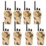 Pachet 8 statii radio portabile PNI PMR R40 CAMO 0.5W, 16 PMR, Li-Ion 1200mAh cu incarcatoare si casti incluse