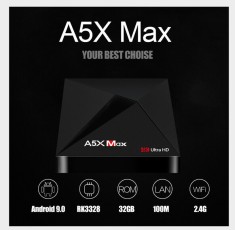 Mini PC SMART TV BOX, A5X Max Android 9.0, 4/32GB ROM, Bluetooth, Netflix foto