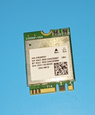 Placa rețea / modul wlan M.2 Realtek RTL8822BE AW-CB295NF 300Mbps 802.11n foto